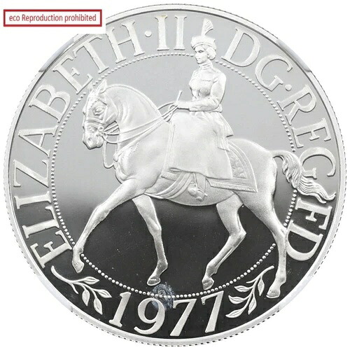 1977年 エリザベス2世 25ペンス銀貨 NGC PF68UC シルバージュビリー|WORLD RESOURCE【KING店】
