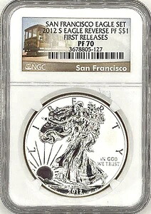 2012年 S 初リリース NGC PF70 シルバーイーグル 2枚セット｜WORLD RESOURCE【KING店】