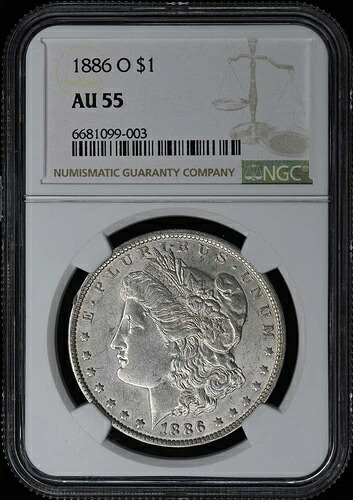 1886-O モルガン・ダラー S$1 NGC AU55｜WORLD RESOURCE【KING店】 133,650円