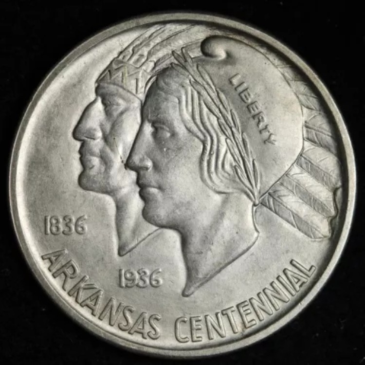 1936-S アーカンソー シルバー ハーフドル BU *未流通* MS E348 IICHA|WORLD RESOURCE【KING店】