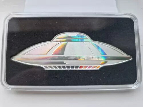 2020年 UFO ソロモン諸島 1オンス シルバーバーコイン .9999 PAMP SUISSE 新品箱入り COA付き|WORLD RESOURCE【KING店】