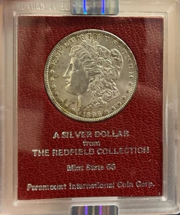 1896年 NGC MS62 レッドフィールド・コレクション モルガン銀貨