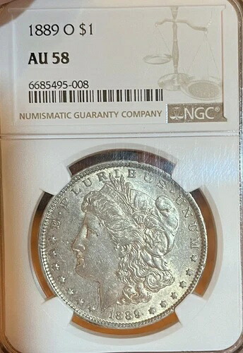 1889-O NGC AU58 モルガン銀貨
