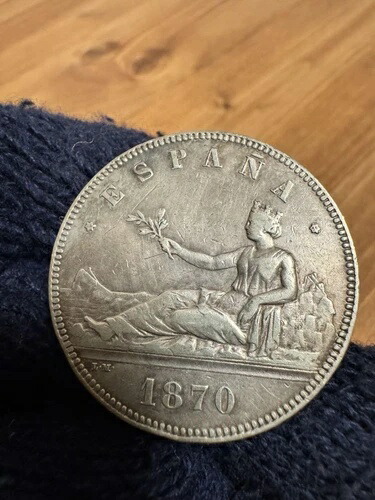 楽天市場】スペイン スペイン王 アルフォンソ13世 5ペセタ銀貨 1898年