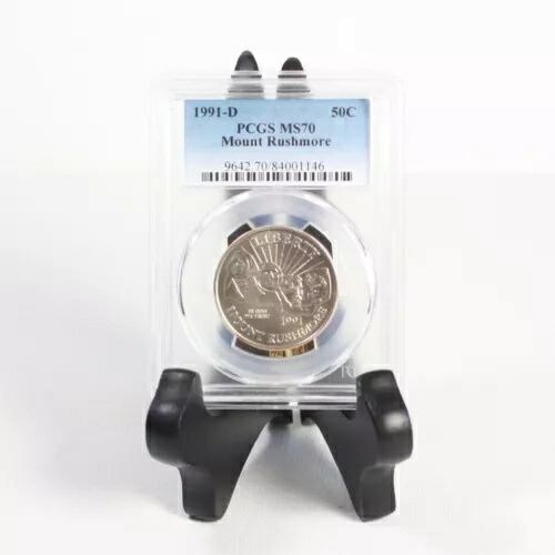 1991年 D ラシュモア山 ハーフダラー PCGS MS70 ***Rev Tye's Stache*** #1146250｜WORLD RESOURCE【KING店】