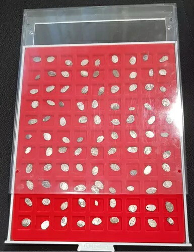 ロシア 100 x 1 トロフコペケ 銀 1500-1700、ベブラカステン S-Ss、VF、(5)