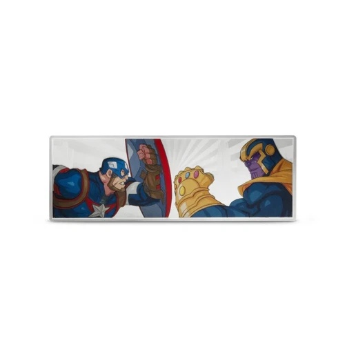 2025年 アゴロ マーベル アベンジャーズ キャプテン・アメリカ vs サノス 3オンス カラー銀貨