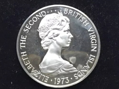 1973年 イギリス領ヴァージン諸島 エリザベス2世女王 BIRD プルーフ銀貨｜WORLD RESOURCE【KING店】