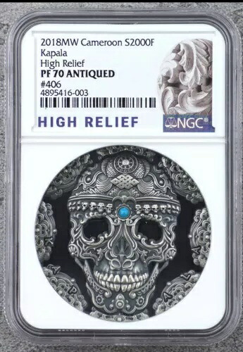NGC PF70 2018 カメルーン世界文化シリーズ カパラ 2オンス 銀貨 高浮き彫り｜WORLD RESOURCE【KING店】