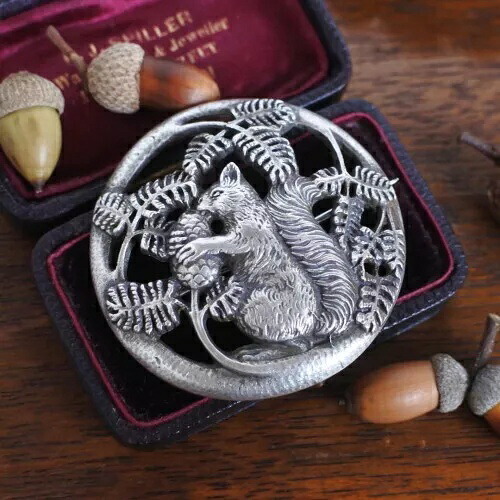 ノルウェー * 北欧アンティークブローチ * シルバーブローチ * リス * 動物 * 動物｜WORLD RESOURCE【KING店】