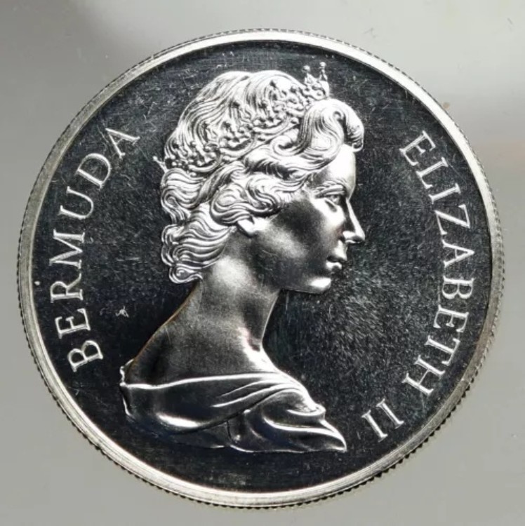 楽天市場】1964年 バミューダ 英国植民地 大型 エリザベス2世