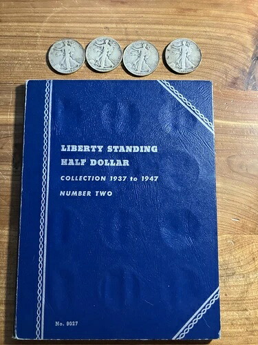 リバティスタンディングシルバーハーフダラー 1934-1947 ホイットマン #9027 25枚セット｜WORLD RESOURCE【KING店】
