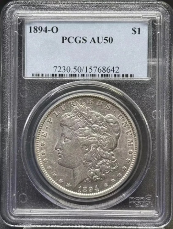 1894年 O モルガン銀貨 PCGS AU-50