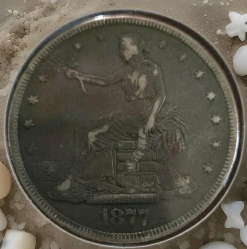 1877-P 貿易銀貨 1ドル チョイス VF 非常に良好な状態