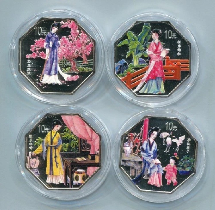 中国 2000年 古典文学作品 紅楼夢 銀貨 4枚&times;1オンス｜WORLD RESOURCE【KING店】