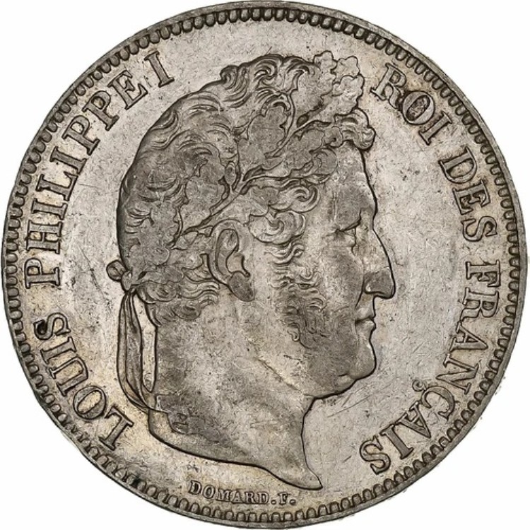 [#1307671] フランス、ルイ フィリップ、5 フラン、1834 年、ボルドー、シルバー、オーストラリア、ガドゥリー