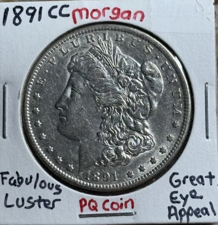1891 CC モルガン・ダラー 1ドル 高級??素晴らしい光沢??素晴らしい見た目??動画｜WORLD RESOURCE【KING店】