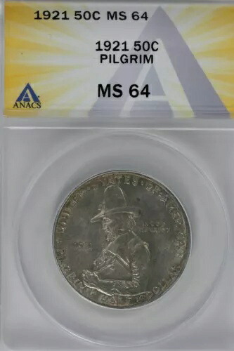 1921年 .50 ANACS MS 64 PILGRIM クラシック シルバー 記念品｜WORLD RESOURCE【KING店】