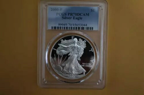 2000-P プルーフ アメリカン シルバー イーグル PCGS PR70 DCAM｜WORLD RESOURCE【KING店】