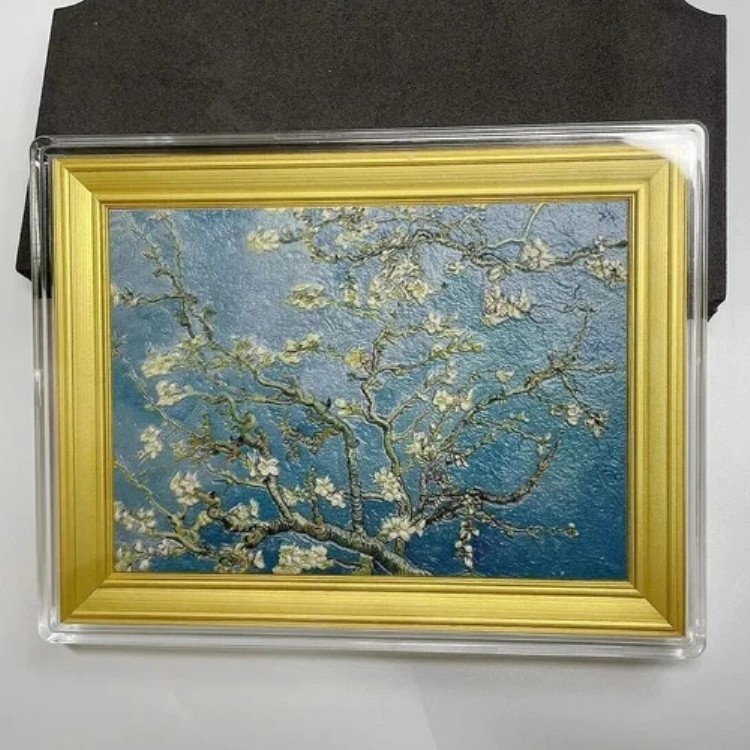 チャド 2022 35.5オンス（銅+銀）ゴッホの絵画「アプリコットの花」銀貨｜WORLD RESOURCE【KING店】