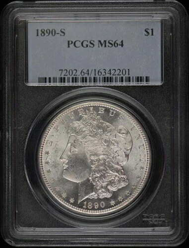 1890-S 1ドル モルガン・ダラー PCGS MS64｜WORLD RESOURCE【KING店】