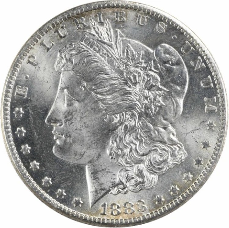 1883-CC モルガン銀貨 BU 未認定 #1043｜WORLD RESOURCE【KING店】