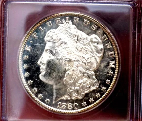 モーガン シルバードル 1880 S ICG MS 64 PL モンスター レインボー WOW コイン｜WORLD RESOURCE【KING店】