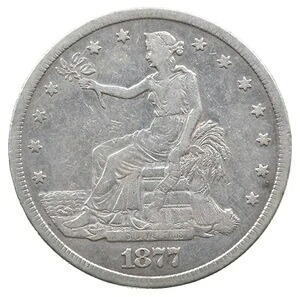 1877-S 着席型自由貿易ドル *8931｜WORLD RESOURCE【KING店】