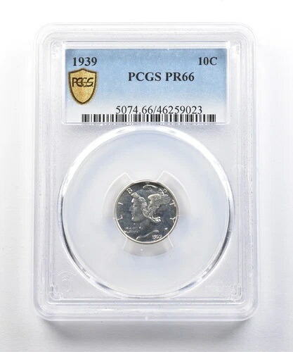 1939年 マーキュリーダイム PR66 PCGS *5035