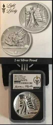 2024年 サモア ライト・オブ・リバティ 2オンス スーザン・テイラー・デザイン NGC エンハンスド REV プルーフ PF70
