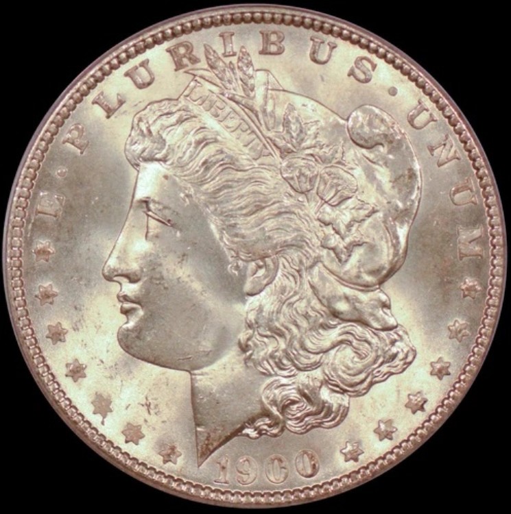 1900 $1 モルガン ドル PCGS MS65 PQ OGH