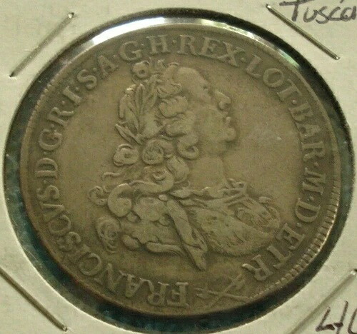 1758年 イタリア（トスカーナ）フランソワ1世 - 銀 - フランチェスコネ - XF - 問題なしコイン｜WORLD RESOURCE【KING店】