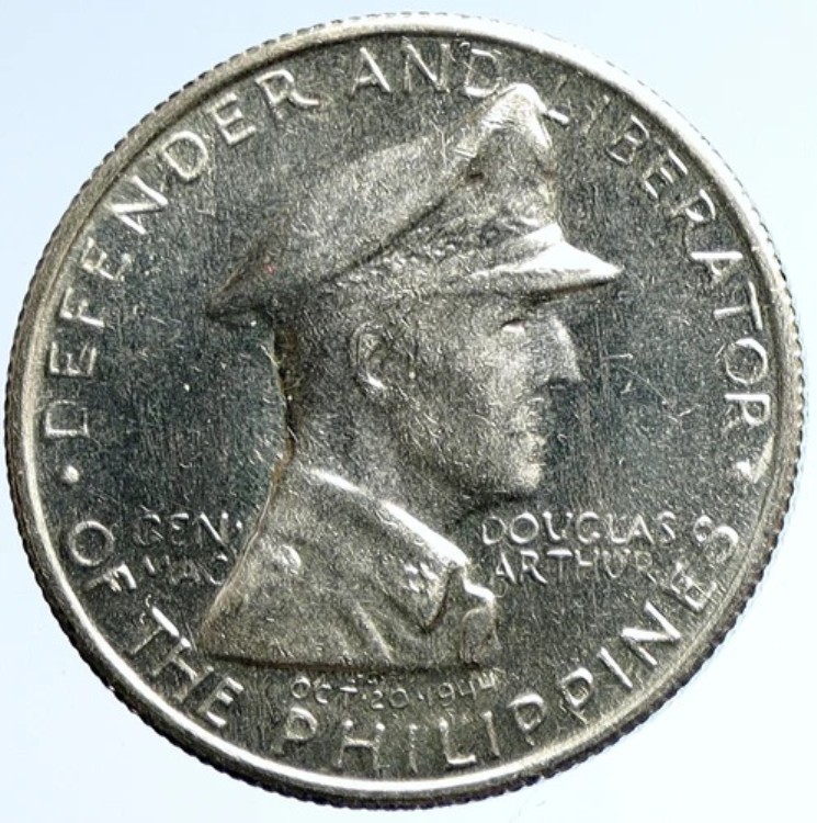 1947年 フィリピン アメリカ 第二次世界大戦 ダグラス・マッカーサー将軍 銀ペソ貨 i113388|WORLD RESOURCE【KING店】