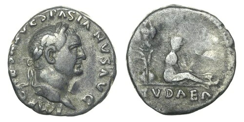 ウェスパシアヌス (西暦 69 ～ 79 年) ? AR デナリウス (ユダヤ、トロフィー) 「Judaea Capta」 / RIC 15｜WORLD RESOURCE【KING店】