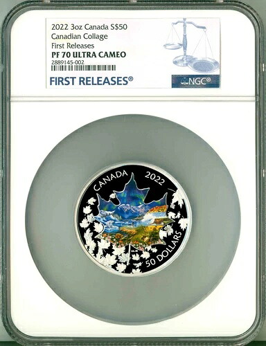 2022年カナダS$50カナディアンコラージュファーストリリース3オンスシルバーNGC PF70 UC COA OGP｜WORLD RESOURCE【KING店】