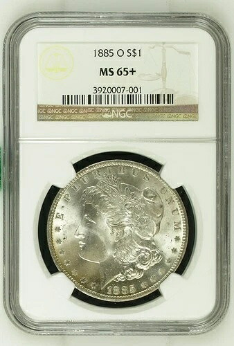 1885年 O モルガン銀貨 NGC MS-65+｜WORLD RESOURCE【KING店】