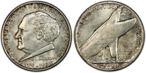 1936 年ブリッジポート記念 50 セント PCGS MS66 - オリジナル標本、表面がきれい!!|WORLD RESOURCE【KING店】