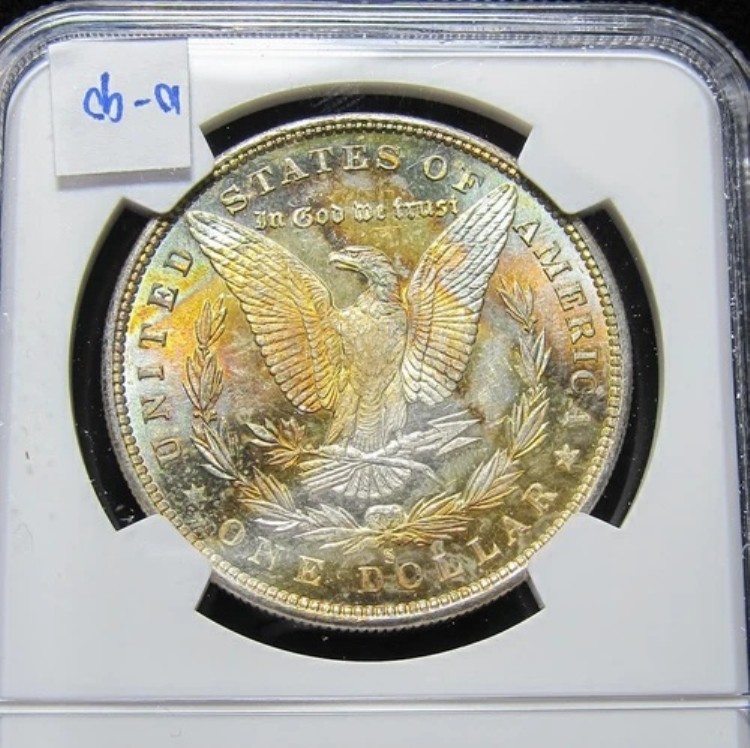 1880-S 1ドル モルガン銀貨 NGC MS64 モンスターレインボートーン サンフランシスココイン｜WORLD RESOURCE【KING店】