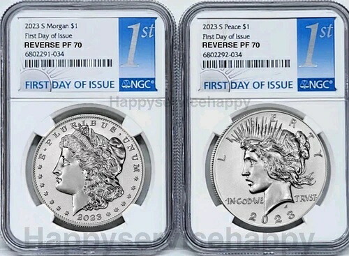 2023-S モルガン＆ピース ドル リバース プルーフセット 初日 Fdi NGC PF70 @｜WORLD RESOURCE【KING店】