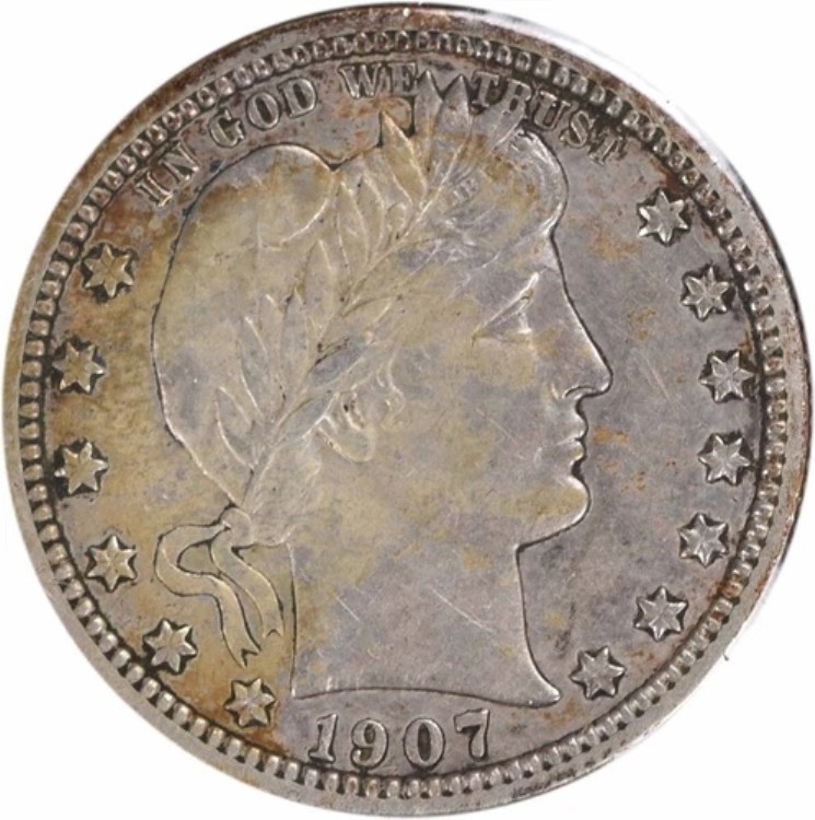 1907年S/S バーバー シルバー クォーター FS-501 EF 未認定 #647｜WORLD RESOURCE【KING店】