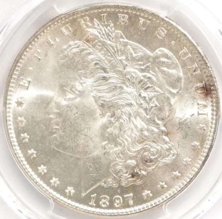 1897年（P）モルガン・ダラー PCGS MS65