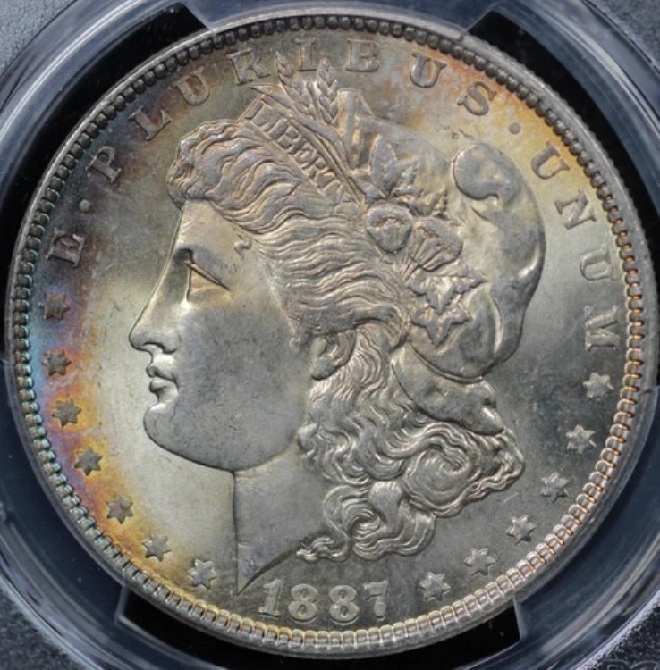 1887年 1ドル モルガン・ダラー PCGS MS 65