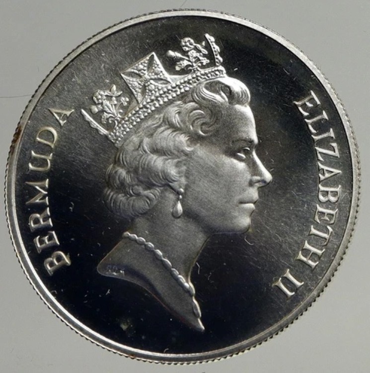 楽天市場】1964年 バミューダ 英国植民地 大型 エリザベス2世