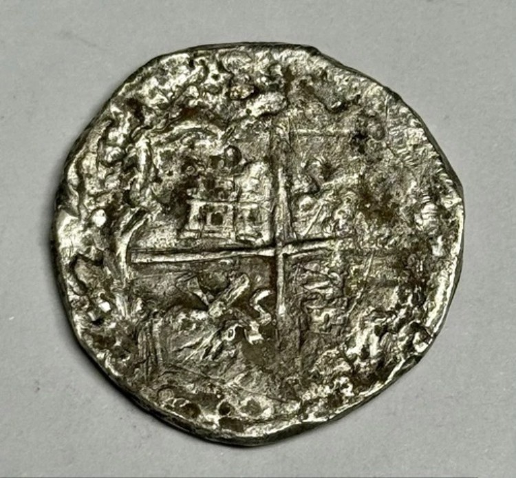 1600年代ボリビア・ポトシ 8レアル銀貨 植民地難破船コイン