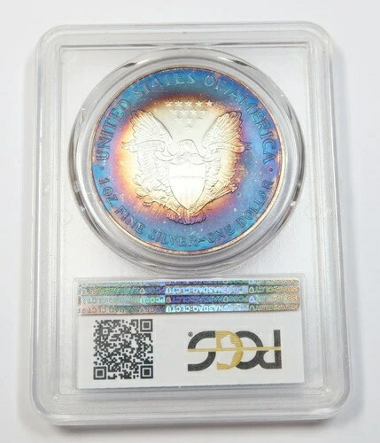 2001 PCGS MS67 | トーンシルバーイーグル - 米国コイン $1 #39665A