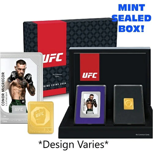 2024年 ニウエ造幣局 トレーディングコイン UFC 2 x 1オンス .999 シルバー *未開封・未開封箱*