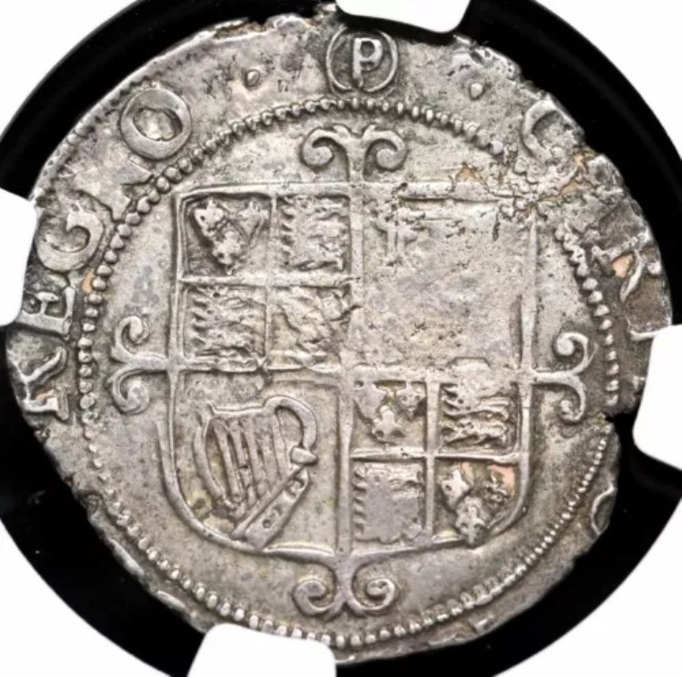 イングランド、チャールズ1世（1625-1642年）。銀シリング、S-2800、NGC XF45、ケン・ブレセット所蔵
