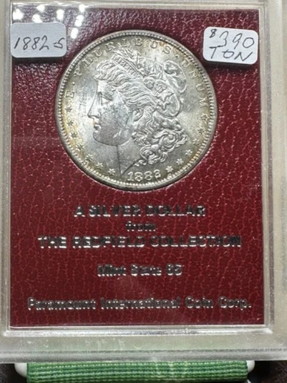 1882-S レッドフィールドコレクション モルガン銀貨