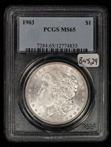 1903年 1ドル モルガン銀貨 - PQコイン - PCGS MS 65 - SKU-B4529