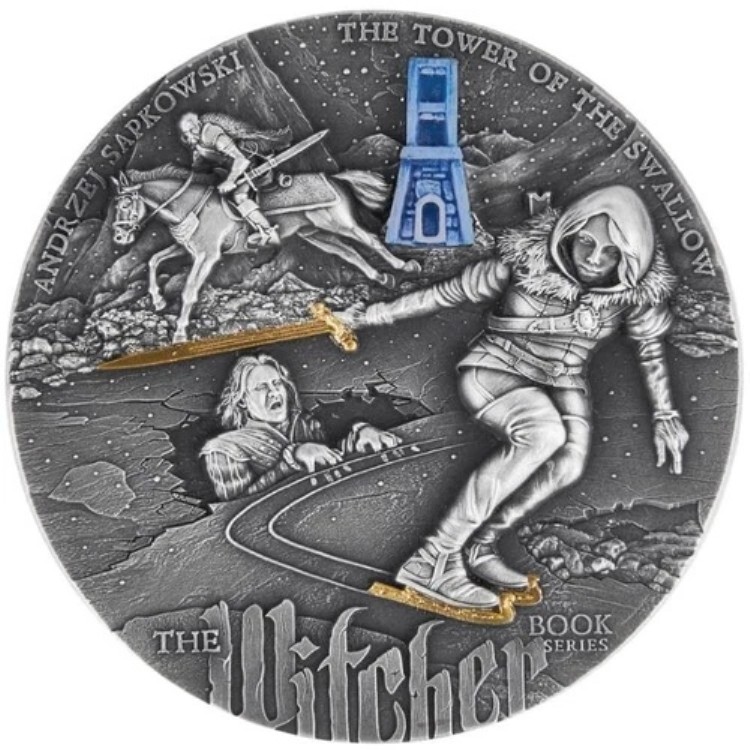 2024年ニウエ2オンス銀貨アンティークウィッチャーシリーズ「ツバメの塔」